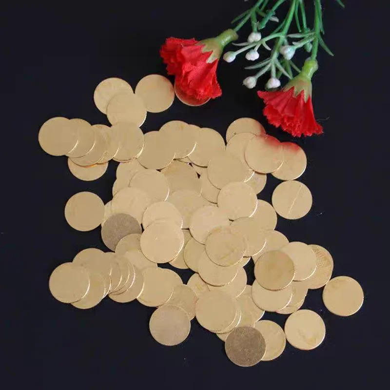 50pcs 8mm 9mm 10mm 12mm 13mm 14mm 15mm 16mm 20mm Brass Unplated Flat Round Circle Blank Stamping Charms Blank Tags Accessories