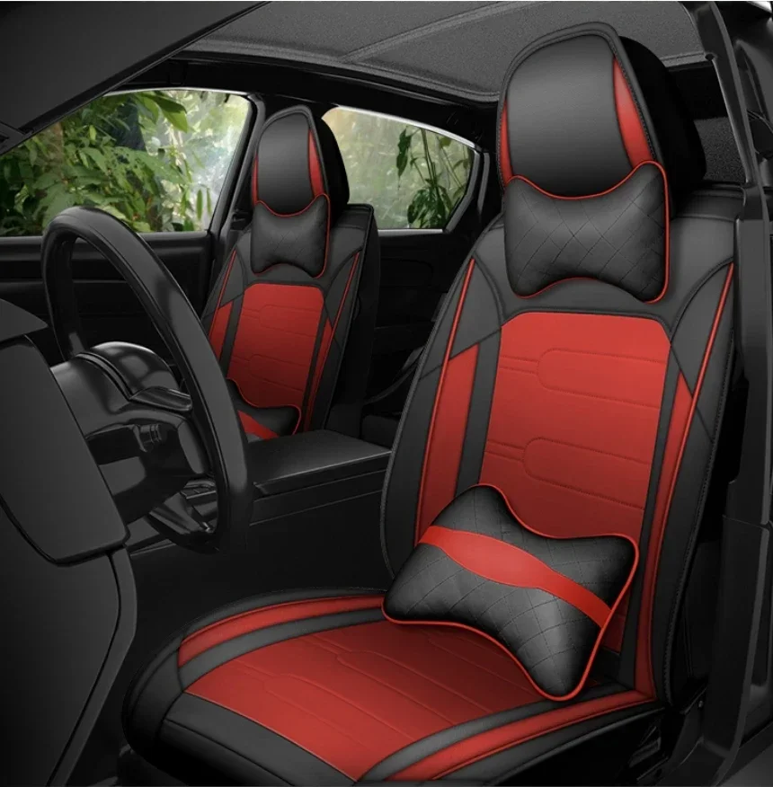 

Original Design Premium Car Seat Covers Faux Leather Cushion Universal Fit SUV Truck Sedan Automotive Vehicle