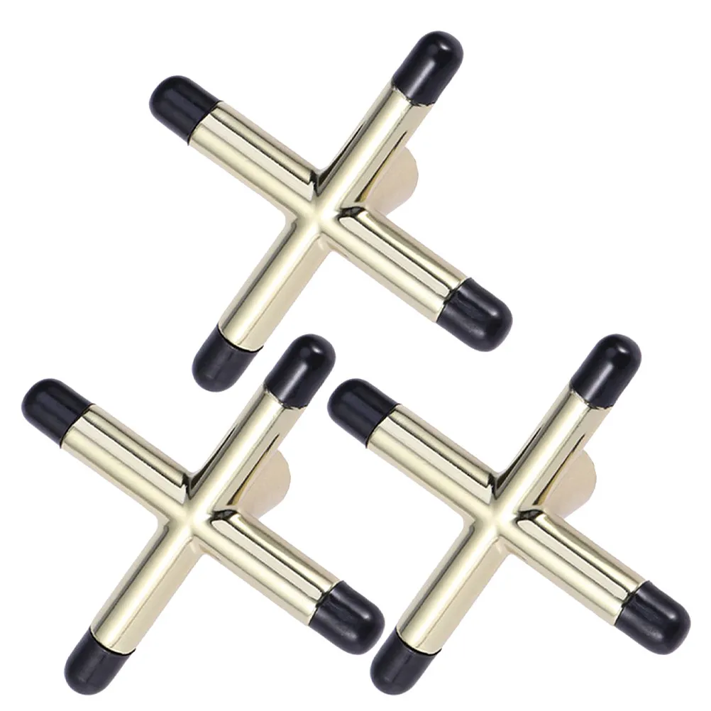 

3Pcs Snooker Pool Cue Bridge Heads Anti-Slip Cross Billiard Bridge Rest Cue Stick Table Accessories Replacement