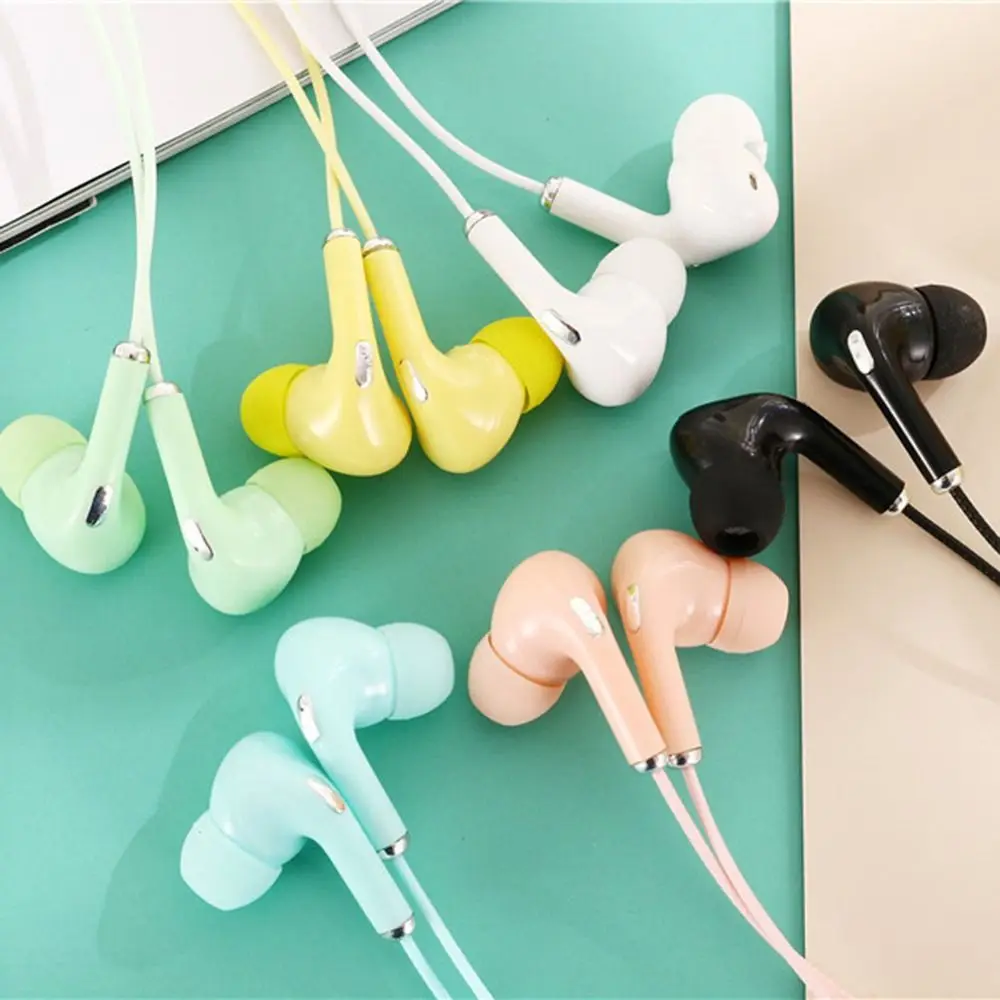 3.5mm Earphones Portable In Ear High Definition InEar Microphone Noise Canceling Deep Bass Earbuds For Mobile Phones
