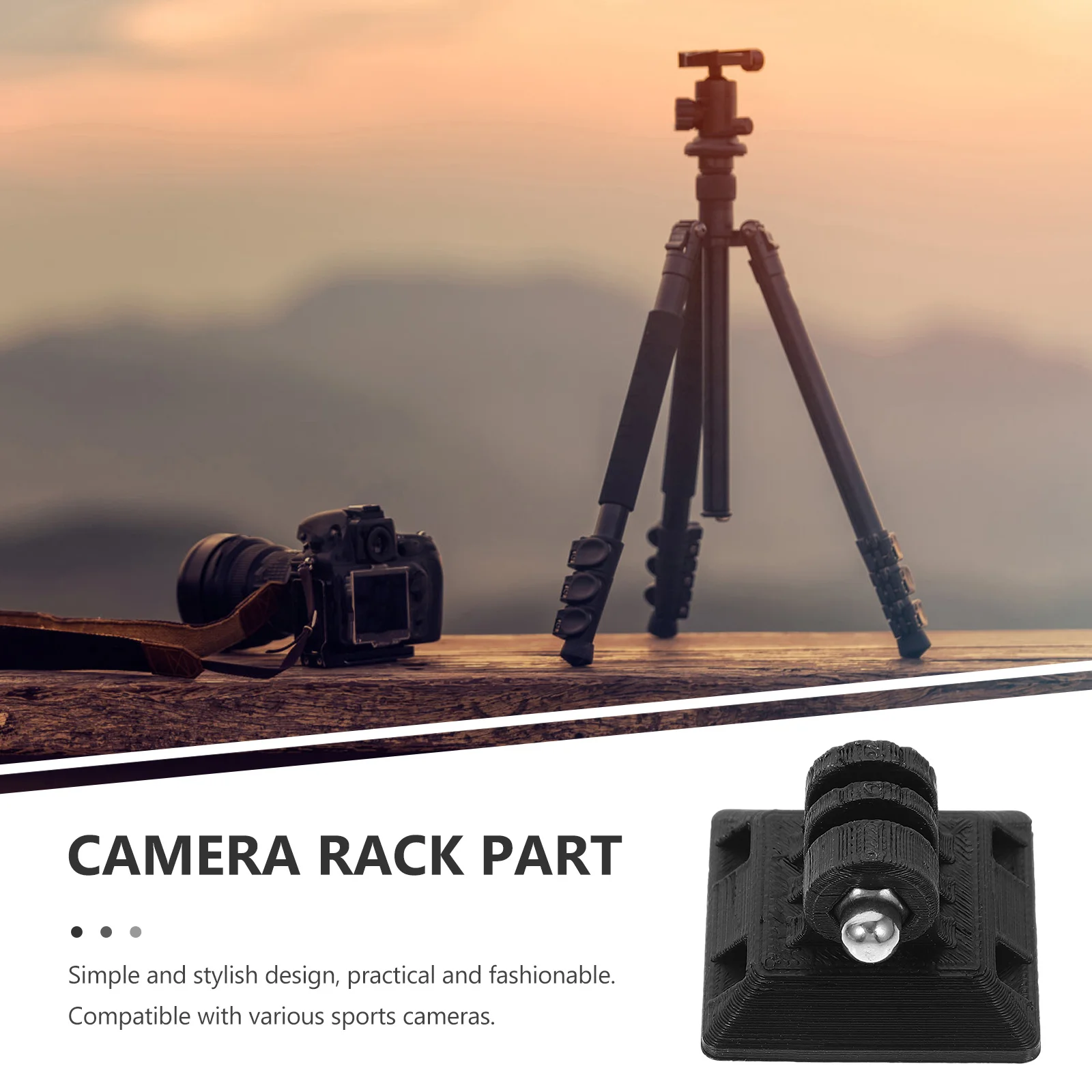 لوحة الإفراج السريع 1/4 بوصة برغي جبل لكاميرا الحركة تأمين صالح خفيفة الوزن ترايبود تصاعد لوحة 38 مللي متر كاميرا سريعة #1