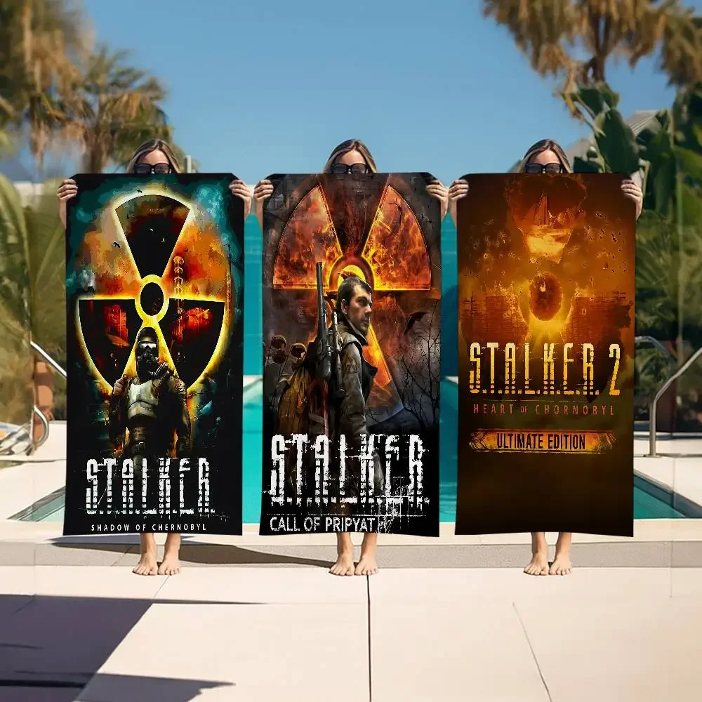 

Stalker Game Anime Beach Swimming Towel Soft Absorbent Washcloth Children's Gifts For Kids Travel Camping Gym