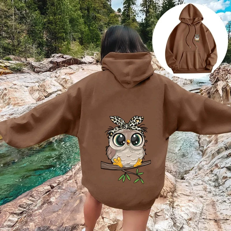 2025 New Men's and Women's Spring and Autumn Printed off Shoulder Sleeve Hoodie for Casual Sports, Home Travel, Loose Hoodie