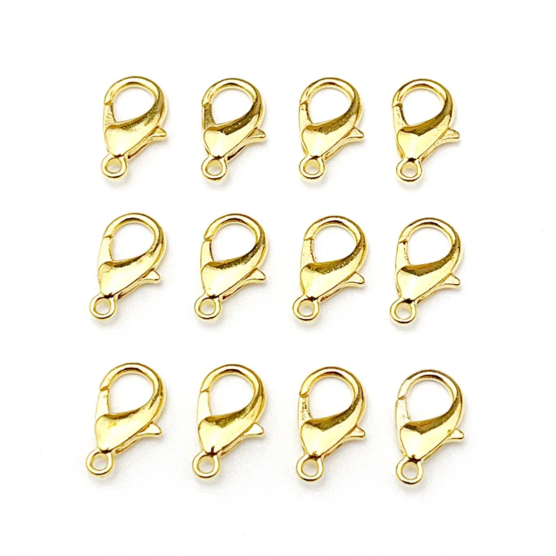 500-1000 Stück 302 Metallbeschichtete Weißk-Legierung Karabinerverschlüsse DIY Zubehör für Handgefertigte Halsketten und Armbänder – Detail 3
