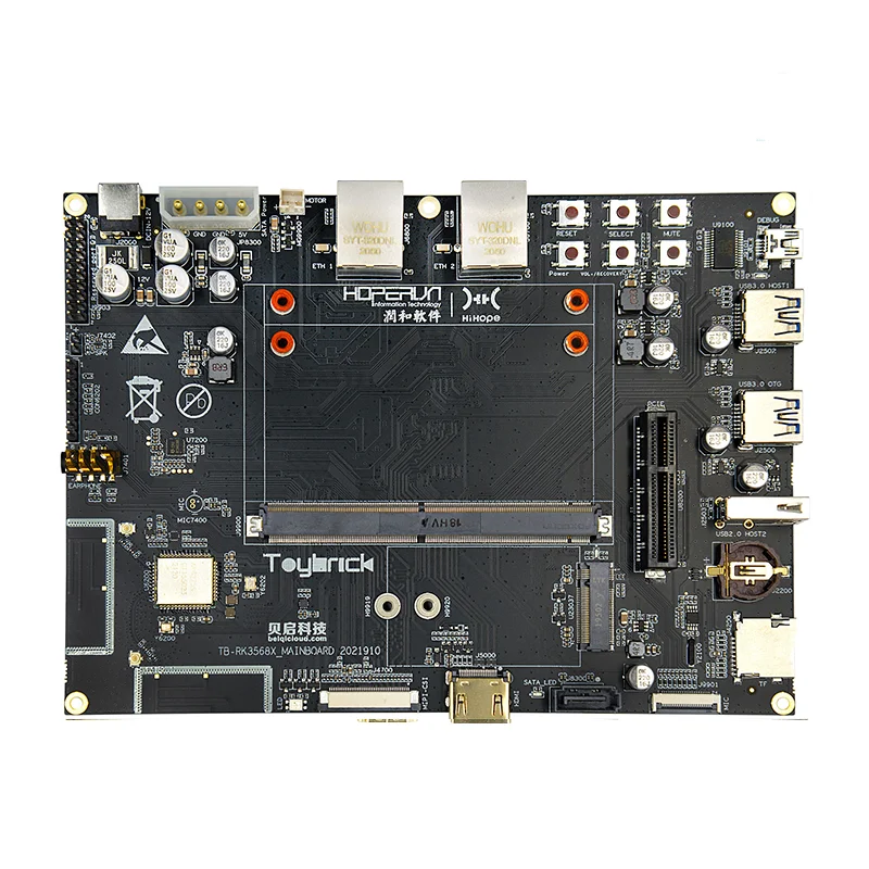 Imagem -02 - Smartfly Hh-scdayu200 Rockchip Rk3568 Openharmony Kit de Desenvolvimento 2gb Lpdrr4 Mais 8gb Emmc Mali-g52 Gpu Suporta Android Linux