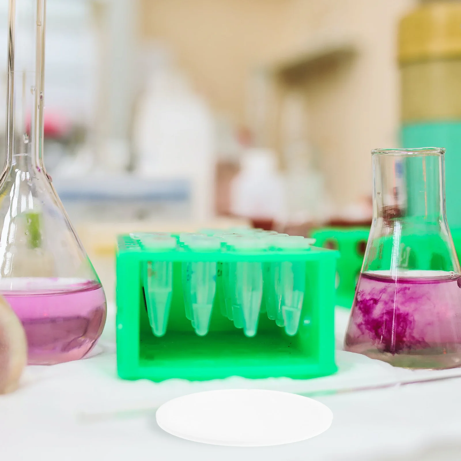 طبق بتري مستدير قابل للتعقيم Ptfe مقاوم لدرجة الحرارة العالية للاستخدام المختبري وثبات مقاومة الكاشف #4