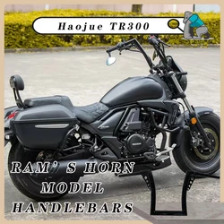Motorcycle 22mm thick handle Hanger handlebare ram’s horn model handlebars compatible For Haojue TR300 manubrios para motos  Spe