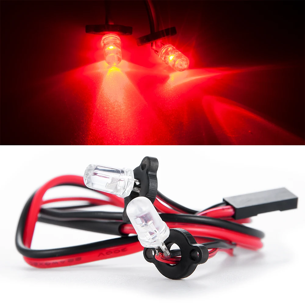 YEAHRUN RC Car Taillight Spotlight Red LED Light for 1/10 VS4-10 Phoenix VPS09007 Vanquish Products Parts