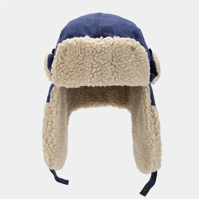 겨울 코튼 솔리드 귀 보호 모자, 조절 가능한 야외 해골 비니, 남녀공용 따뜻한 모자, 11