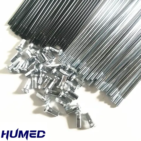 spokes Wheel For Motorcycle 36pcs/lot 45# steel Off-road Motorcycle spokes For 16/17/18/19/21 inch Wheel Steel Spokes Nipples Pit Bike accessories