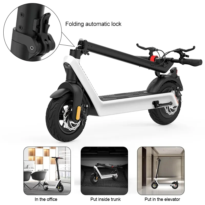 X9 Electric Scooter 500W 36V 15.6AH Removable Battery Smart Aluminum Adult Scooter 40km/h Long Endurance 65KM Folding E-Scooter