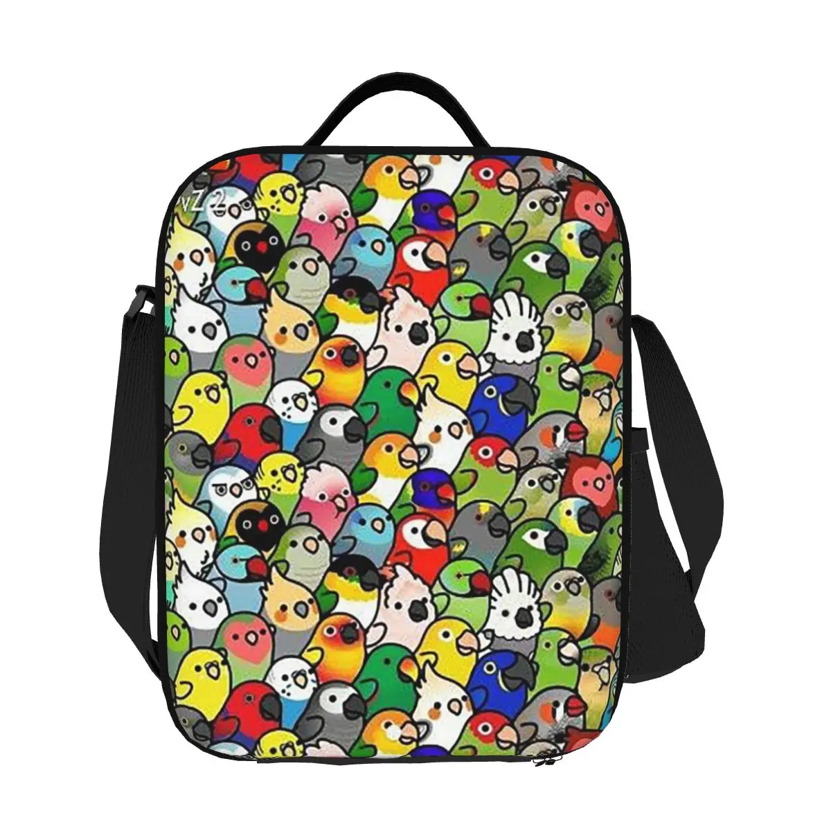 

Сумки для обеда с птицами Cockatiel Budgie Parrot, изолированная коробка для бенто, портативная сумка для обеда, многоразовые сумки для пикника, сумка-холодильник для девочек, путешествия