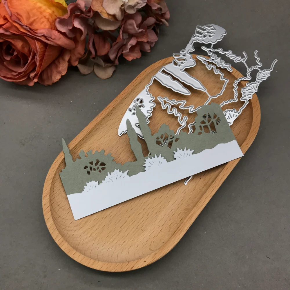 

1pcs metal cutting dies cut die mold Tree blossoms Scrapbook paper craft blade punch stencils dies