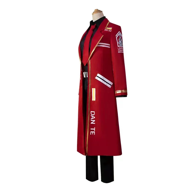 ชุดคอสเพลย์อนิเมะ Dante ปี 2025 ของ Limbus Company สีแดง สำหรับผู้ชายและผู้หญิง งานปาร์ตี้ฮาโลวีน งานคาร์นิวัล