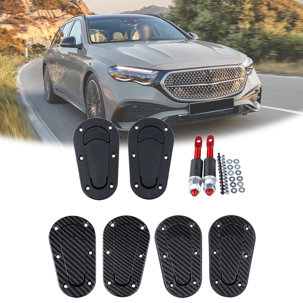 Automotive Modification Hood Pin Kit 18*4*4cm Easy Install Racing Hood Pin Compatible With Racing Cars Lightweight Material