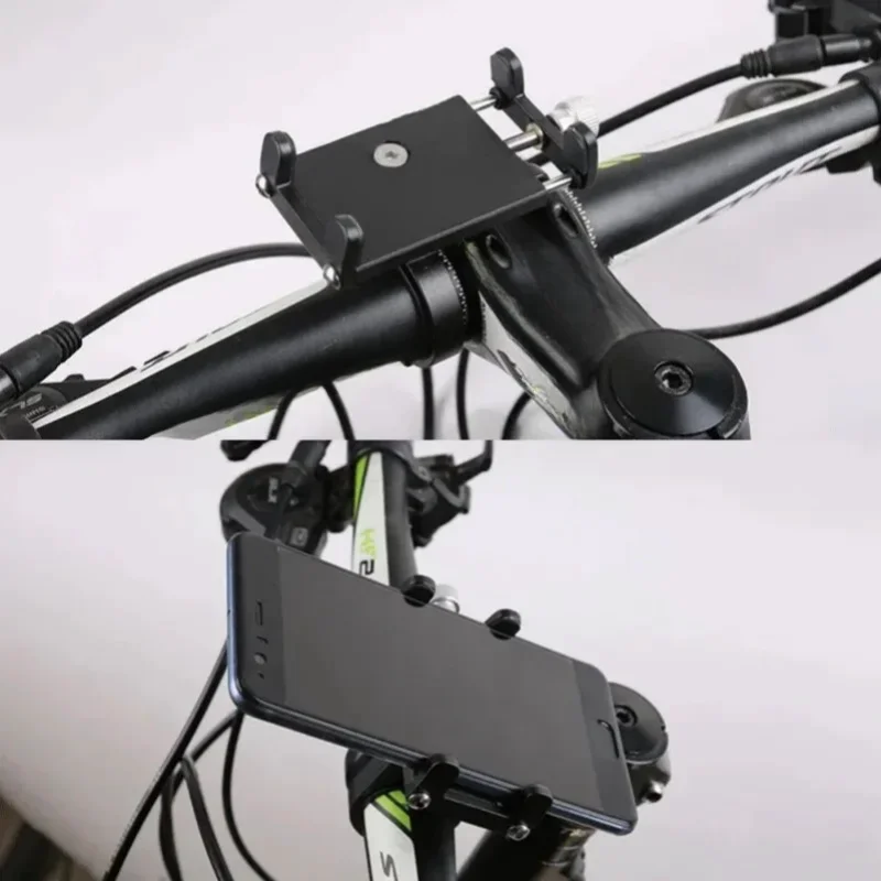 Uchwyt rowerowy na telefon MTB, aluminiowy, antypoślizgowy, mocowanie GPS, klips do telefonu na rower, stojak na iPhone'a — zdjęcie produktu 3