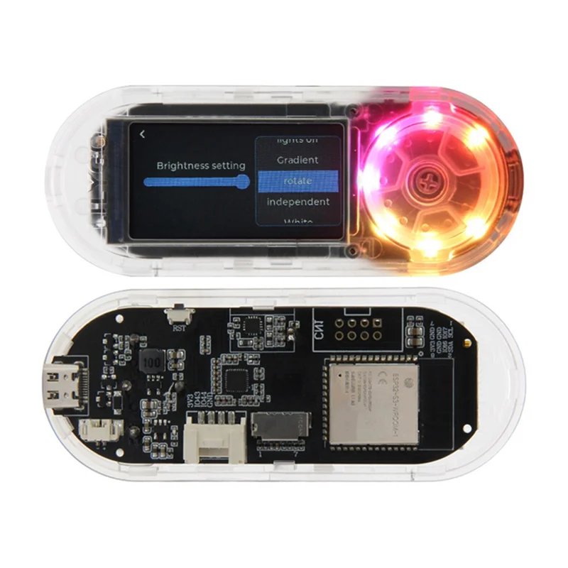 【価格ダウン！】LILYGO 多機能ポータブル T-Embed ESP32-S3 LCD RGB マイク ロータリー エンコーダー開発ボード、B