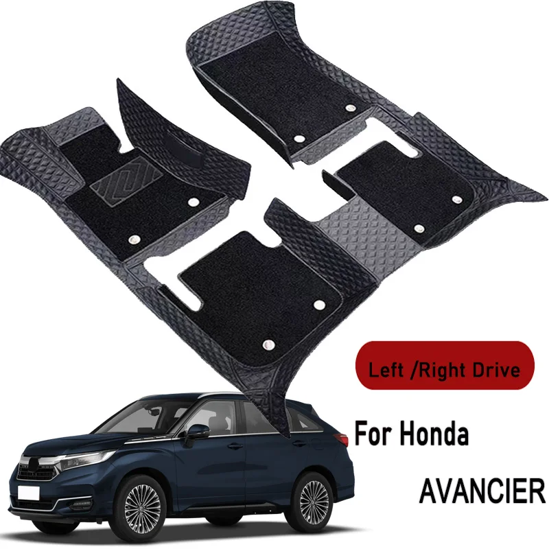 Car floor mats for Honda AVANCIER 2017 2018 2019 2020-2023 Customauto foot Pads automobile carpet cover interior accessories