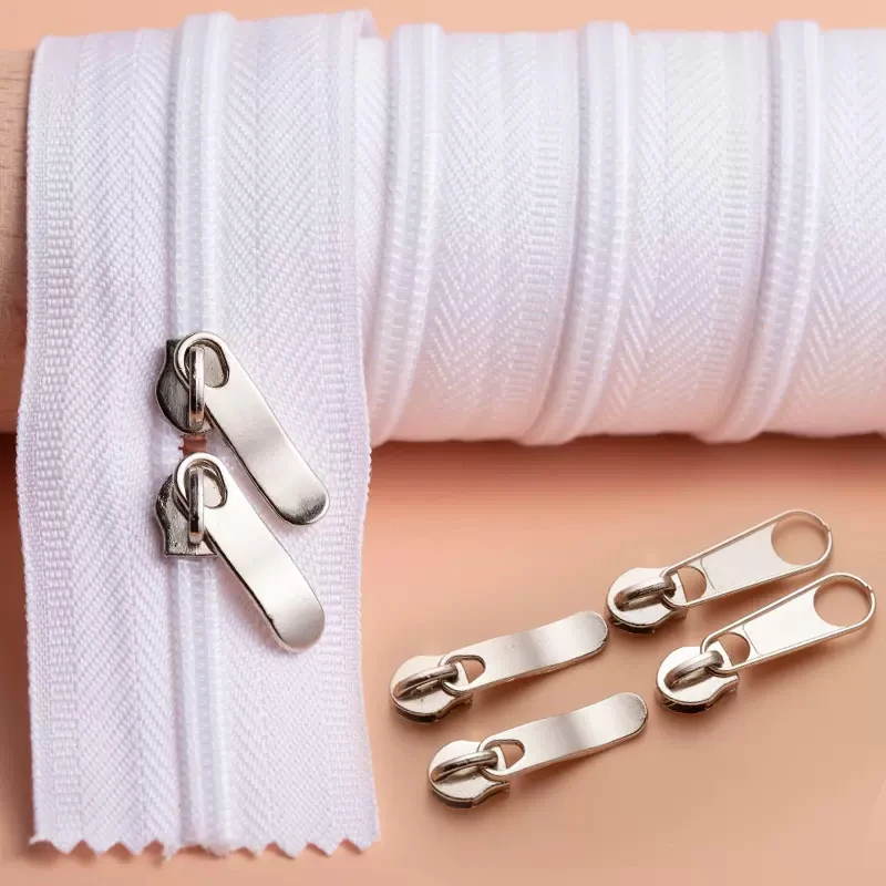 1/1.2/1.5/2Meters Open-end Double Slider Zipper Thickened Nylon Zipper DIY Clothing Sheet Quilt Cover Packaging Accessories