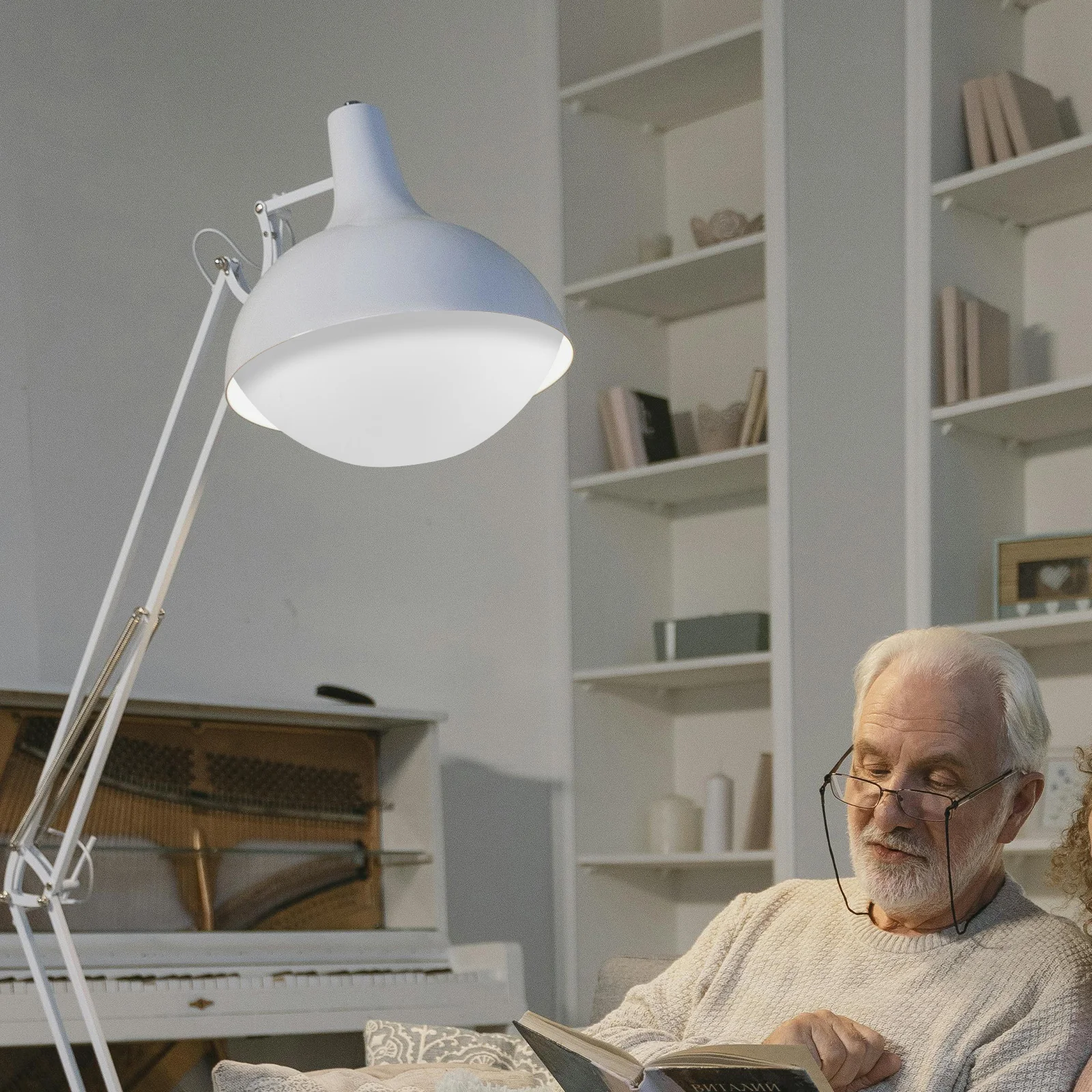 

2Pcs Plastic White Mushroom Half Sphere Lampshade for Floor Lamp Table Lamp Ceiling Light Fixture Cover Table Light Lampshade