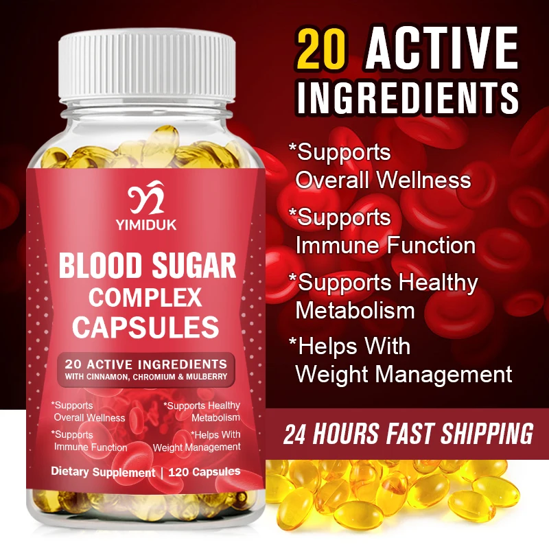 Blood Pressure Support Supplement - Balances Blood Sugar Levels, Digestion, Glucose Metabolism, Immune Health