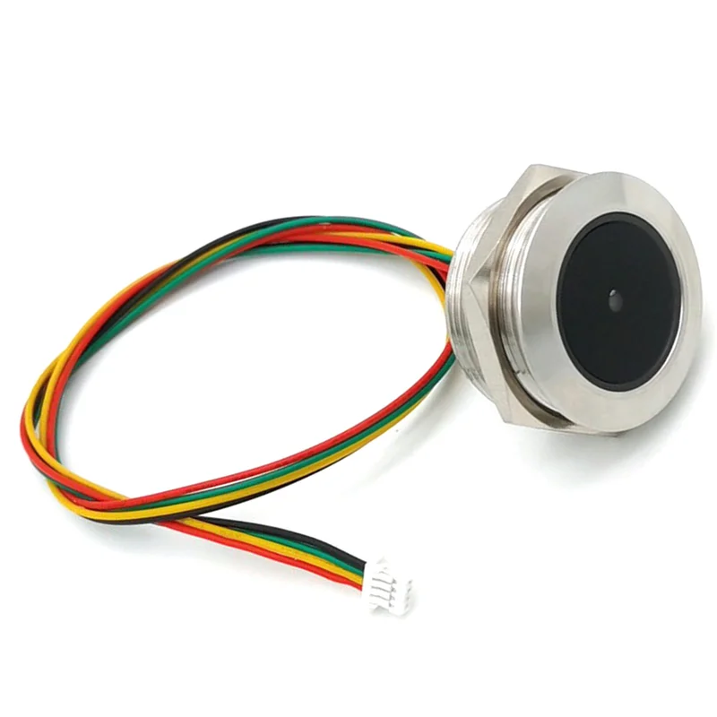 Luz indicadora de anillo controlado de acero inoxidable GM60 UART, escáner de código de barras 1D/QR/2D, módulo de escáner de código de barras de código QR