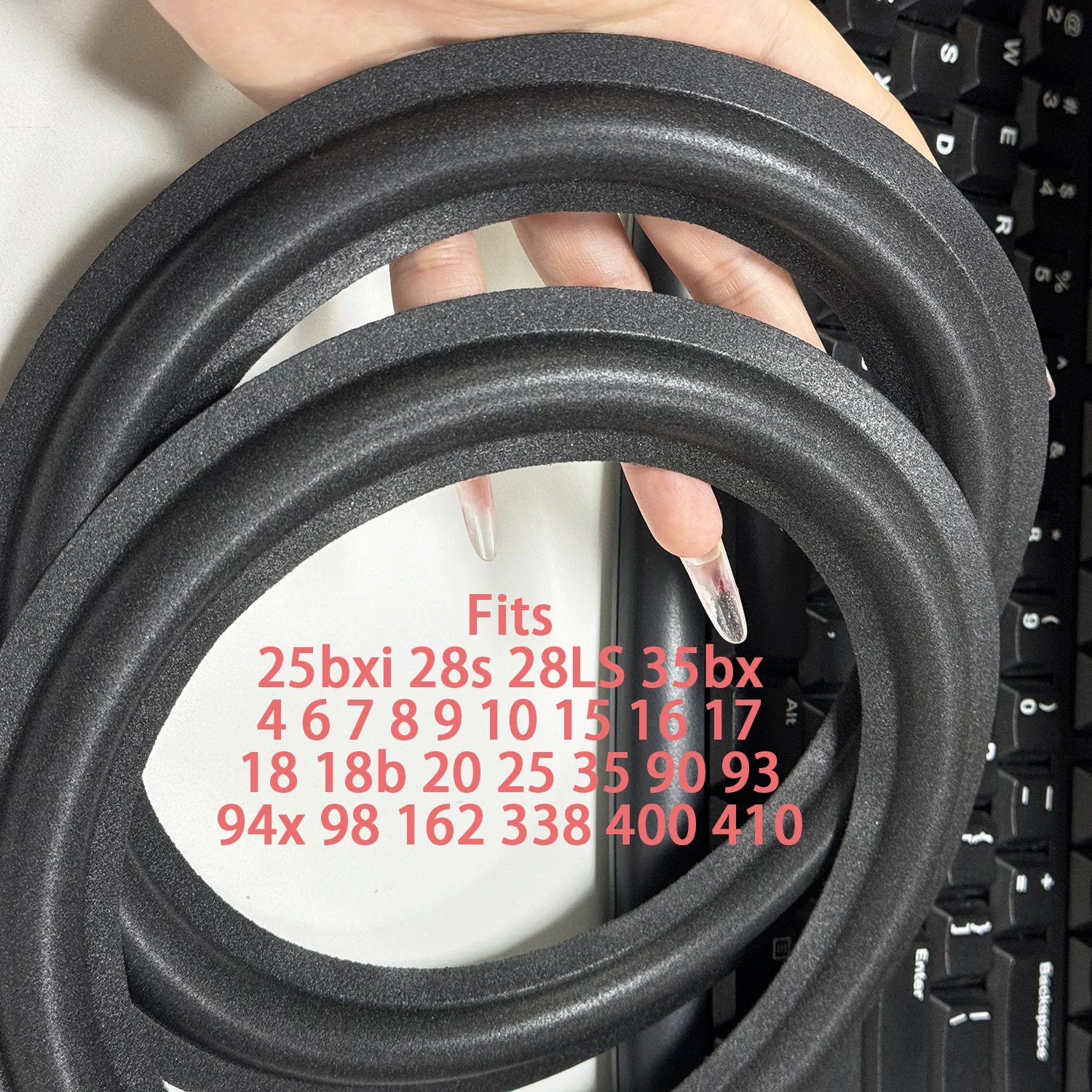 2X Foam Edge Replacement Black Fits AR 25bxi 28s 28LS 35bx 4 6 7 8 9 10 15 16 17 18 18b 20 25 35 90 93 94x 98 162 338 400 410