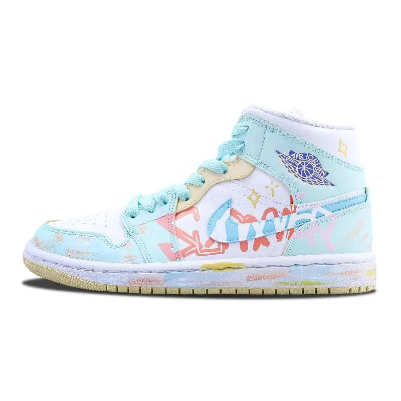 

【Customize】Jordan Air Jordan 1 Vintage Basketball Shoes Unisex Sneakers shoes BQ6472-701