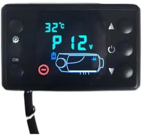 

Переключатель термостата с дистанционным управлением и ЖК-дисплеем для воздушного обогревателя 12 В/24 В, дизельного стояночного обогревателя мощностью 2–8 кВт