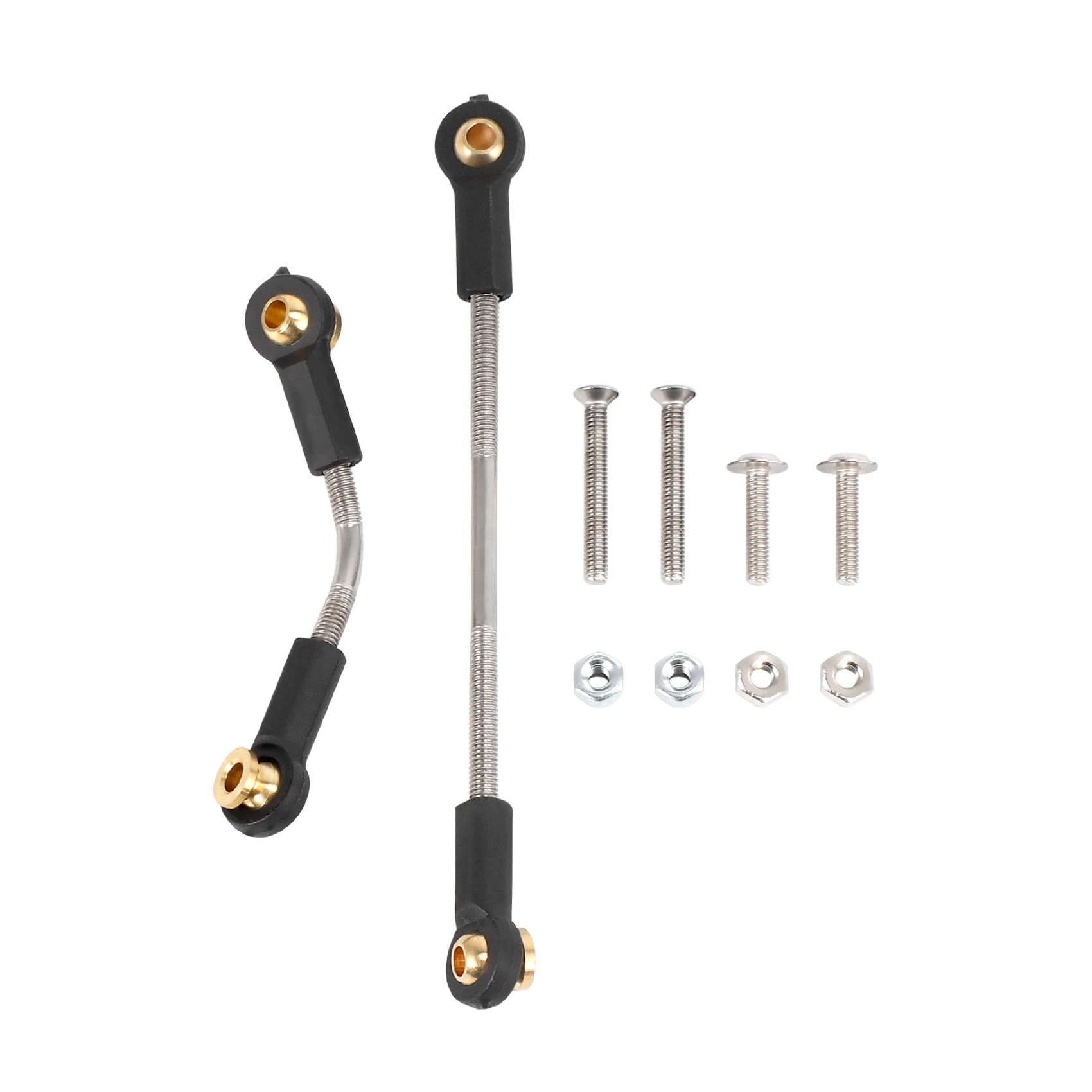 RISE 1 conjunto de haste de direção de carro RC, peça de atualização de metal, haste de direção RC durável para WPL B1 B14 B24 B24 C14 C24 1/16