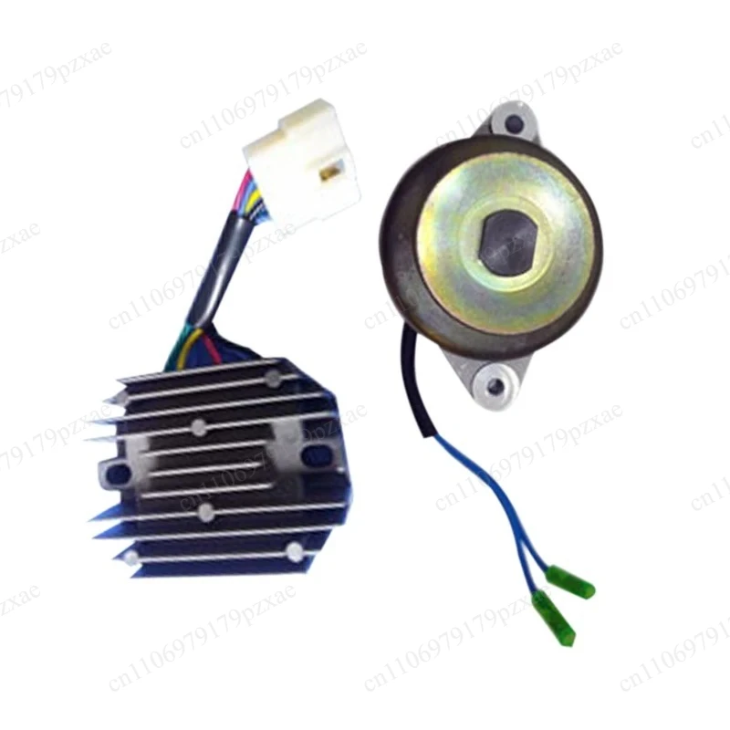 Alternator and Regulator 15531-64013 09230754 Fit Mower ZD18 ZD21 ZD25 ZD28 F2000 F2100E GF1800E-R Excavator