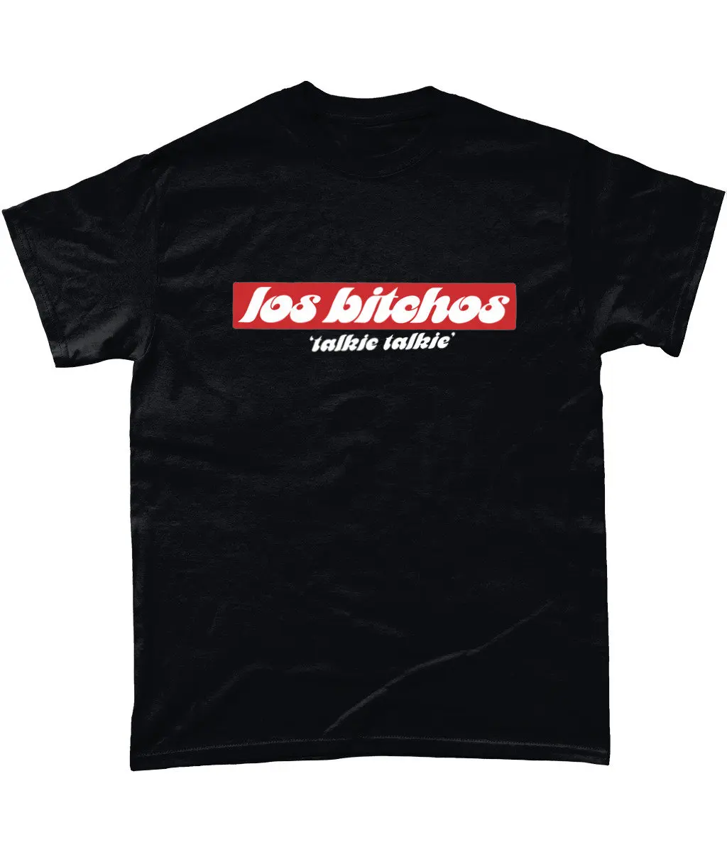 Los Bitchos Talkie T Shirt Black in various sizes S 5XL Free UK Shipping