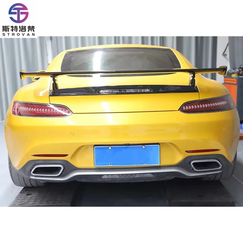 

STLF CLRAK Car Upgrade Carbon Fiber Tail Decorative Panel New Condition Fit for 2015-2023 GT GTS GTR Dry Carbon Fiber