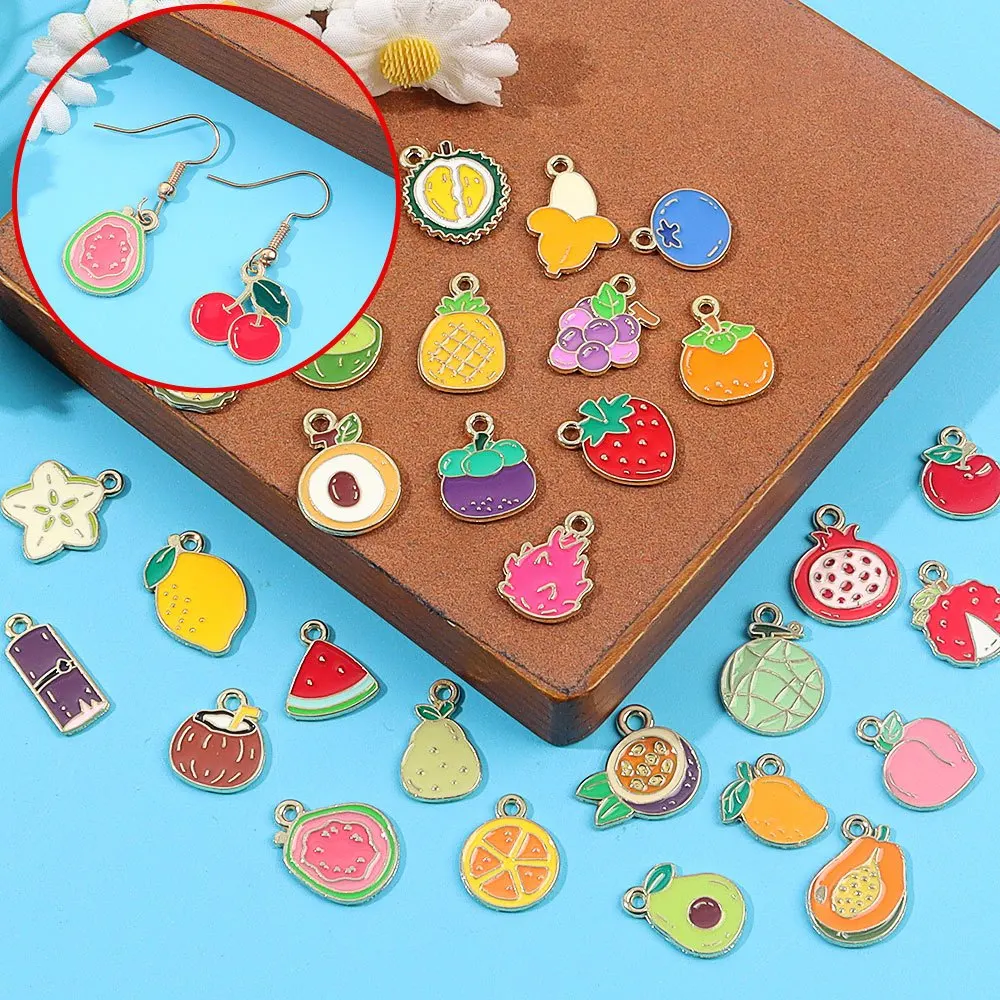 2/4/10pcs Various Vegetable,fruit,ocean Themed Pendants,DIY Jewelry Accessories Festival,Christmas,Halloween,Thanksgiving Gifts