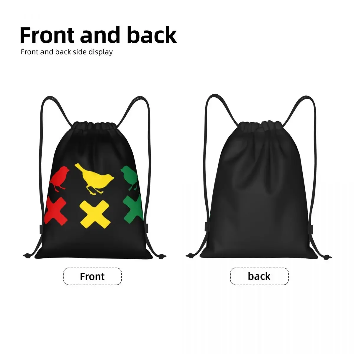 Custom Amsterdam Ajaxs awstring Bags For Training Yoga Backpacks Men Women 3 Little Birds Sports Gym Sackpack