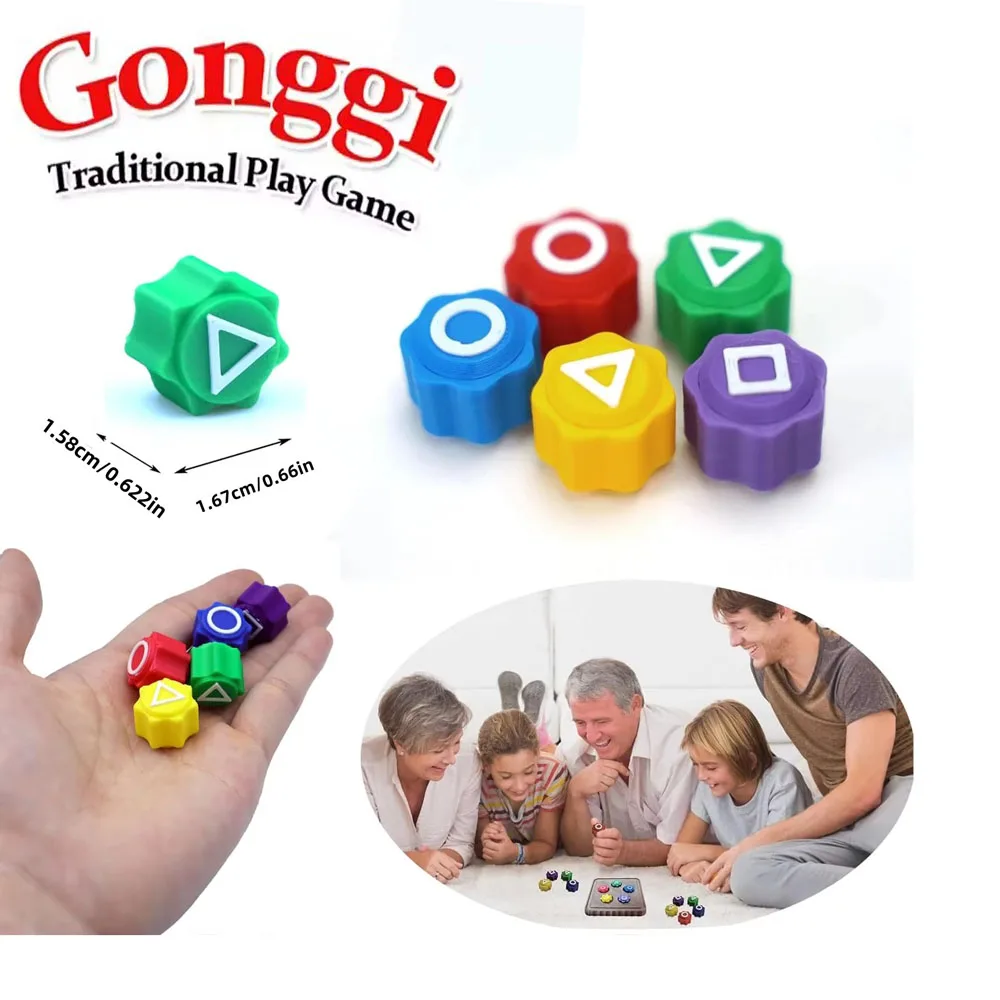 

Традиционная корейская игра Gonggi Tossing Gonggi Tossing кальмаров