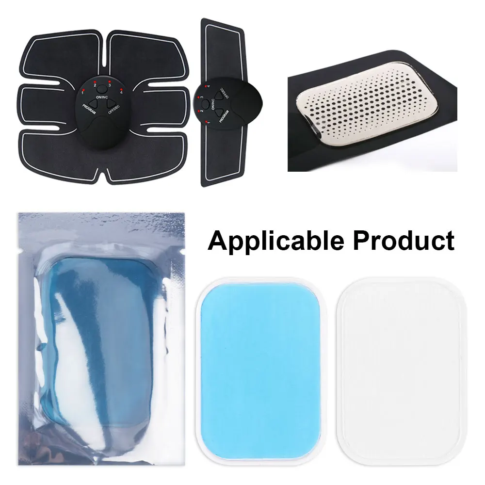 Abs Muscle Stimulator Gel Pads for EMS Trainer Abdominal Fitness Hydrogel Abdomen Muscle Stimulator Slimming Machine Stickers