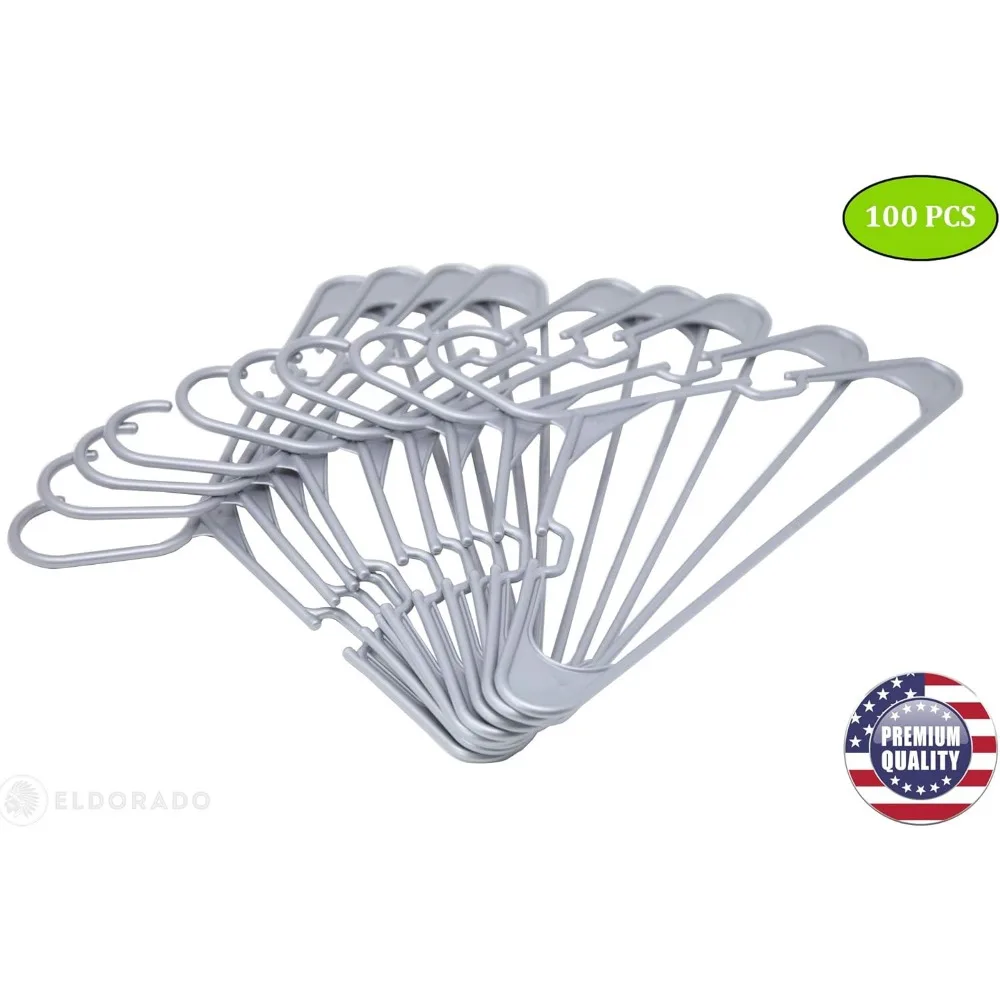 شماعات بلاستيكية لملابس البالغين - مثالية للاستخدام اليومي مع القمصان والبلوزات والقمصان والفساتين #2