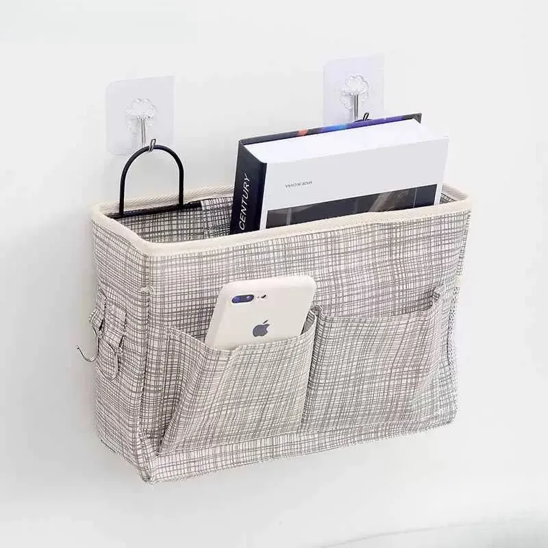 Multi-Functional Cloth Art Storage Bag Dormitory Wall Hanging Bag Organizer Bag Double Hook Wall Mounted Bag ABEYINUOR Brand
