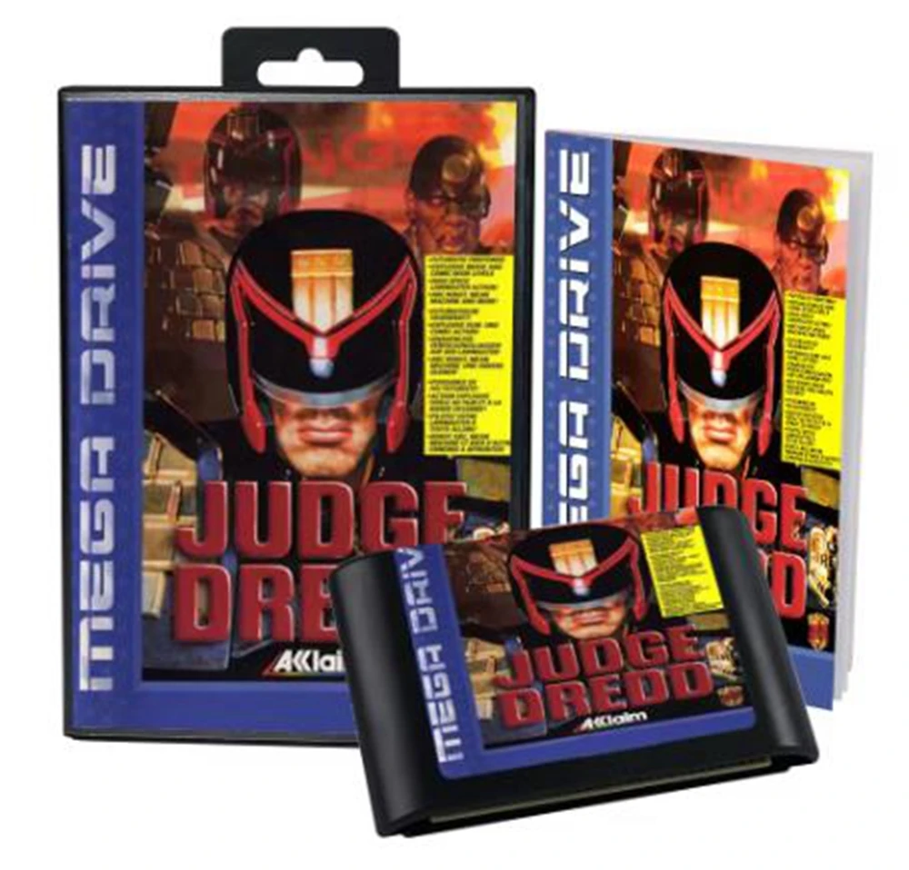 

Judge Dredd with Box and Manual for 16 Bit Sega MD Game Cartridge Megadrive Genesis System