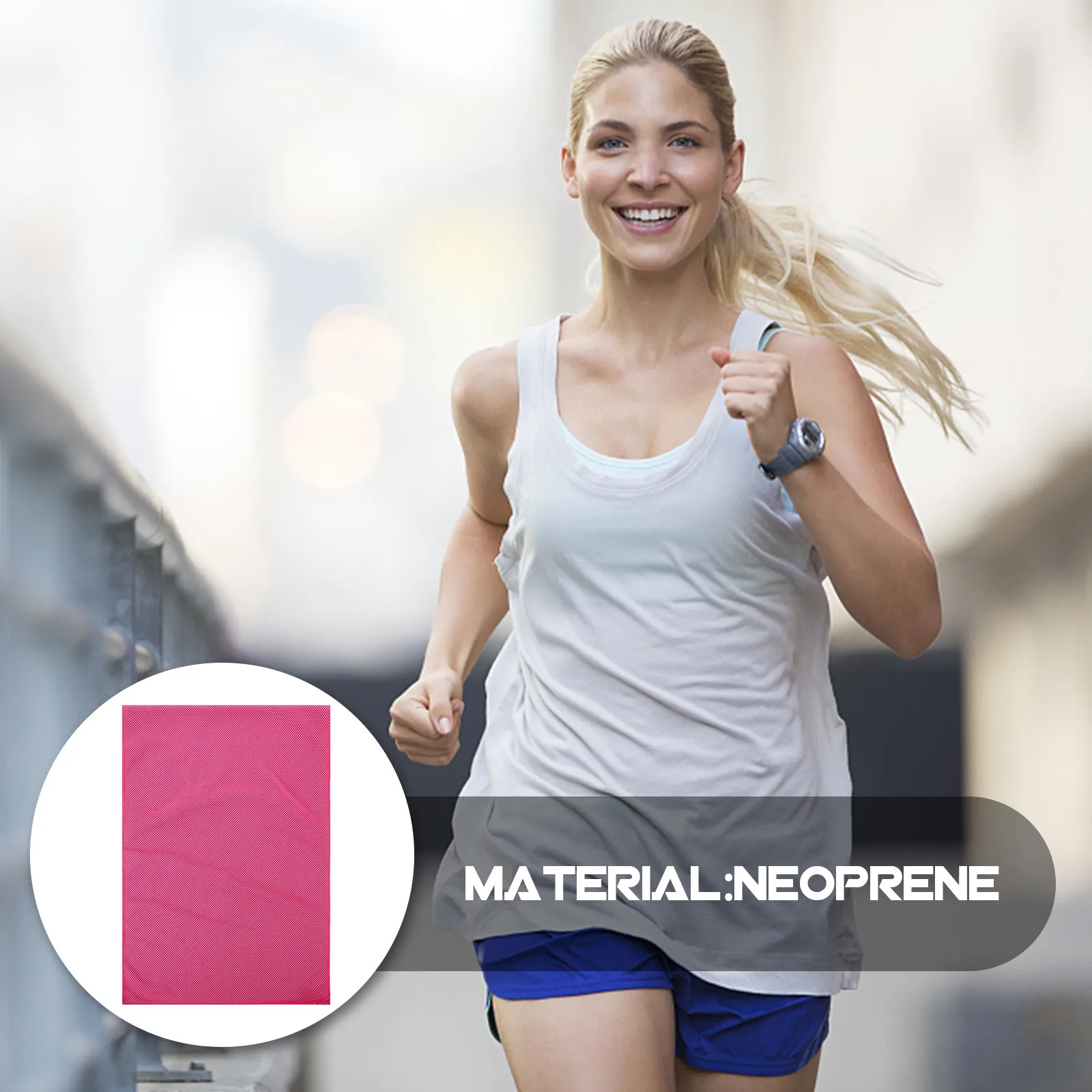 Microfiber Quick Dry Towel Soft Absorbent Breathable Sweat Wicking Resistant Travel Gym Yoga Camping Swimming Rose Red