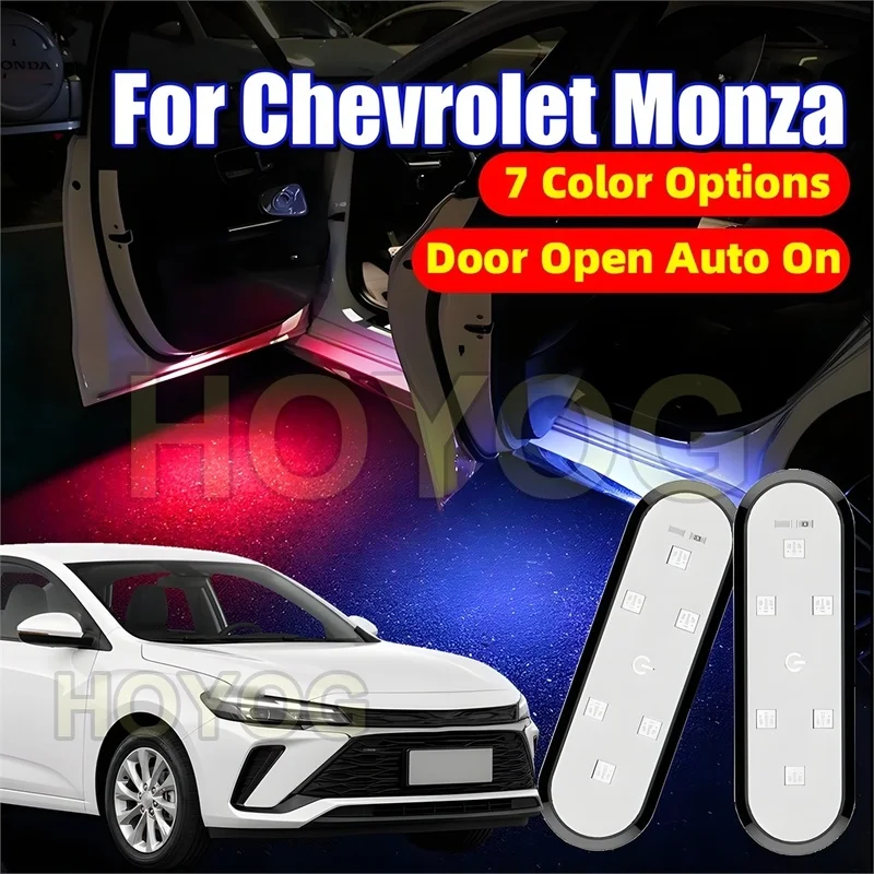 Fit for Chevrolet Monza 2018-2026 Car Door Warning Light for Door-Opening Alerts with Type-C Charging