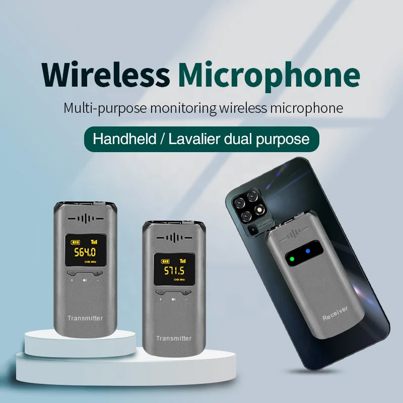 Microfono wireless TLF Xtuga Lavalier per smartphone e DSLR