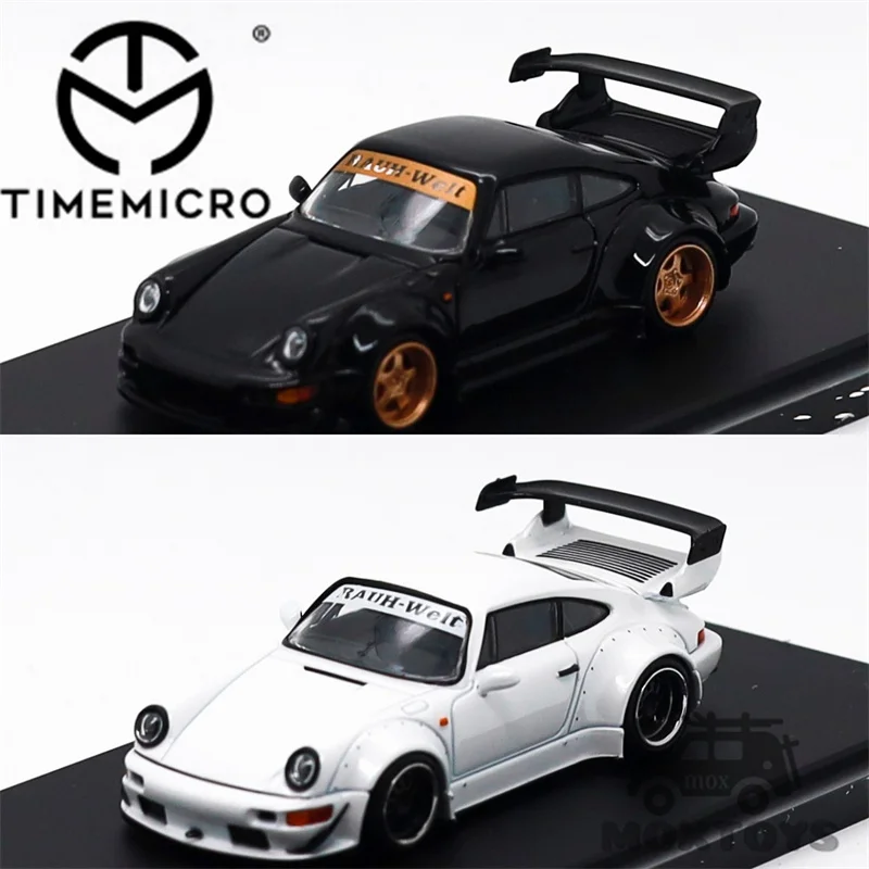 TimeMicro 1:64 RWB964 White / Black Diecast Model Car