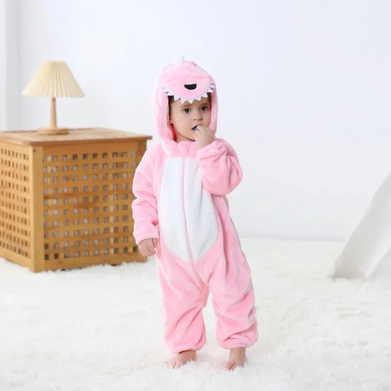 SN55Baby Kigurumi ديناصور الكرتون رومبير الوليد الرضع الاطفال الحيوان بذلة الفتيات الفتيان أنيمي تأثيري بيجامة ازياء ل H$@1w