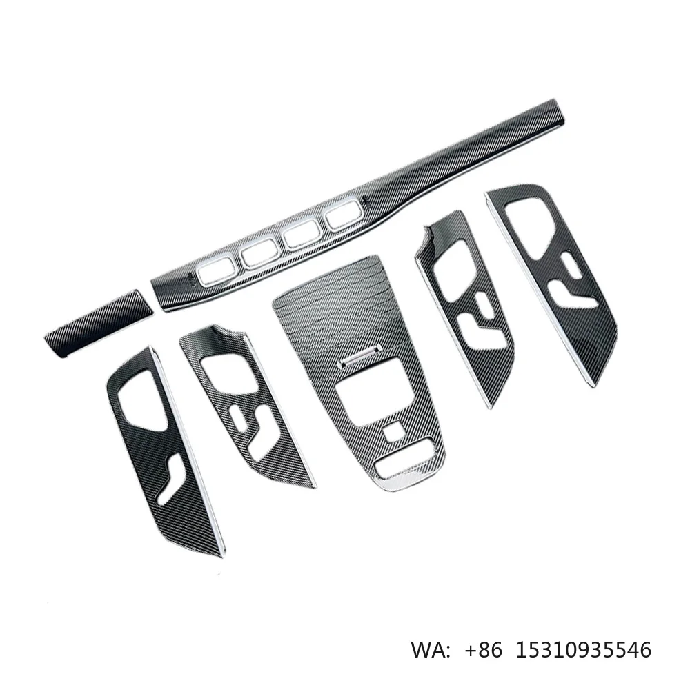 Interior Trims for GLS X167 2019- 2023y GLS Car Inside Decorations Car Accessories Interior Trim Strips Panel Carbon Black