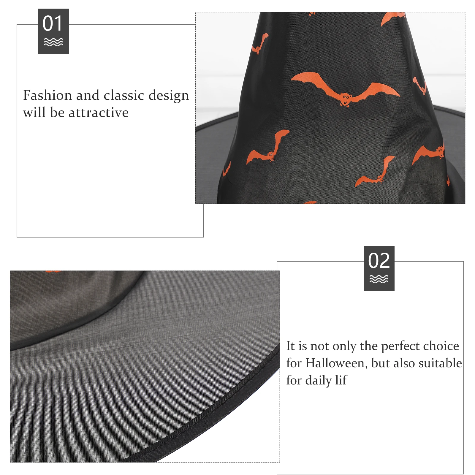 

4pcs Props Accessories Party Wizard Hats Decorations Costume Accessories Witch Costume Props Caps Witch Hats