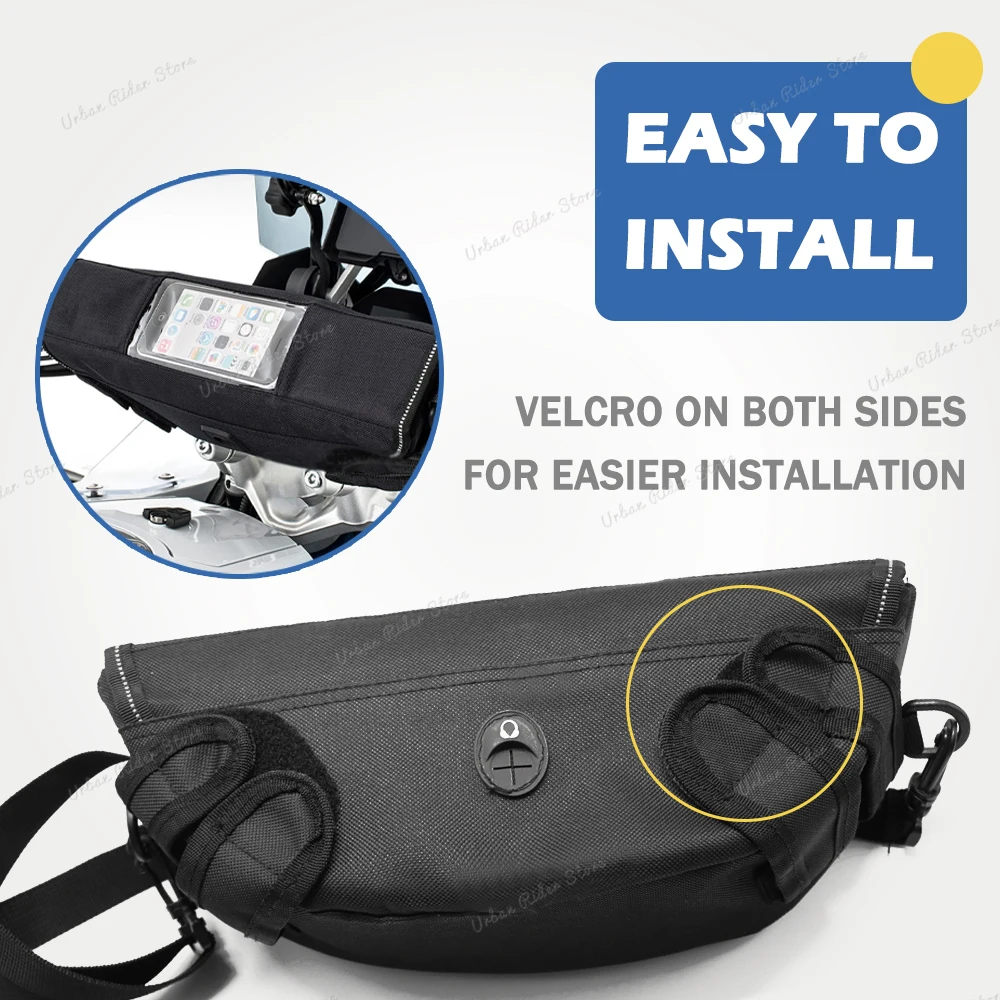 Untuk Fantic Caballero 500 700 Tas Travel Stang Sepeda Motor Tas Penyimpanan Stang Sepeda Motor Tahan Air dan Tahan Debu