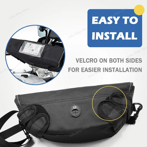 Imagen 2 del producto Bolsa de viaje para manillar de motocicleta Honda CRF450R crf450rl crf450r, bolsa de almacenamiento para manillar impermeable y a prueba de polvo