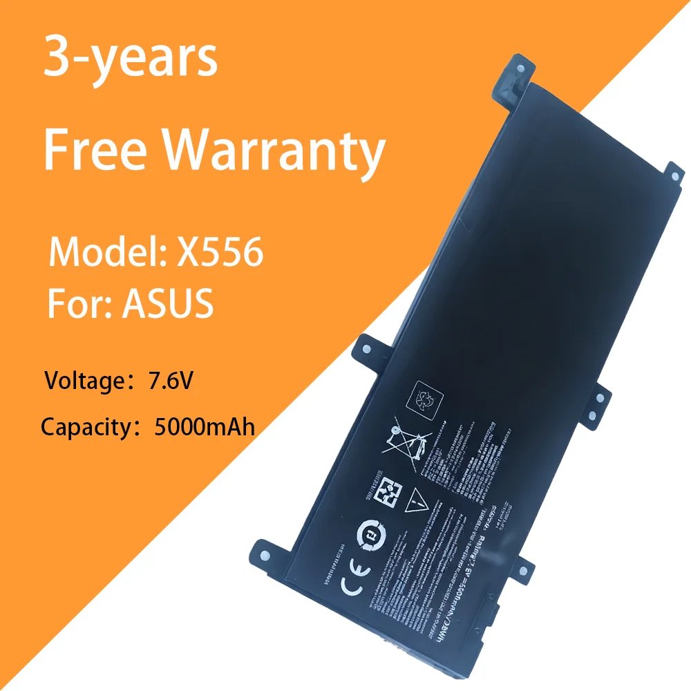 

7.6V 5000mAh new notebook battery X556 for ASUS FL5900U A556U VM591U F556U C21N1509